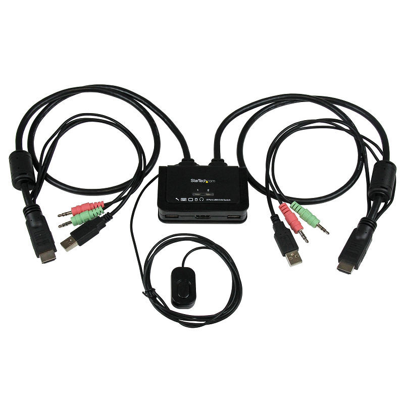 You Recently Viewed StarTech SV211HDUA 2 Port HDMI Cable KVM Switch with Audio & Remote Switch Image